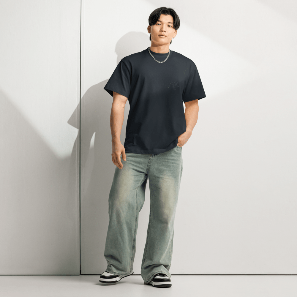 Boxy tee, modern twist - White pand